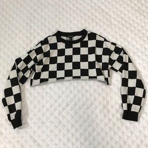 Checkered Crop Top